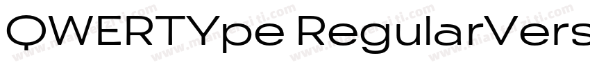 QWERTYpe RegularVersion 100 Octobe字体转换